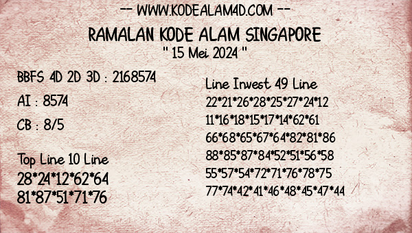 Prediksi Singapore